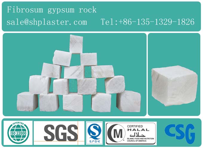 Fibrosum gypsum rock